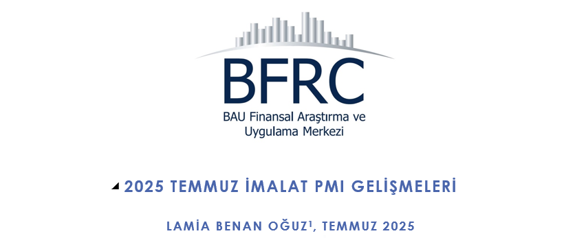 2025 Temmuz İmalatı PMI Gelişmeleri